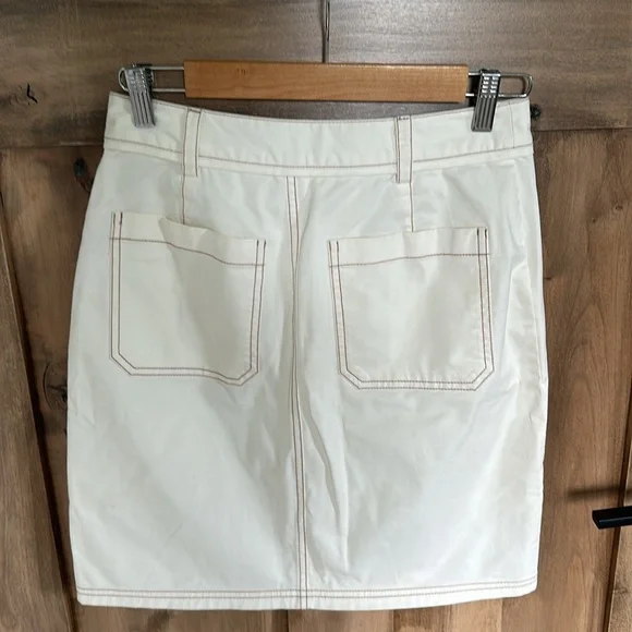 Kate Spade button down ivory white mini skirt - Picture 9 of 13